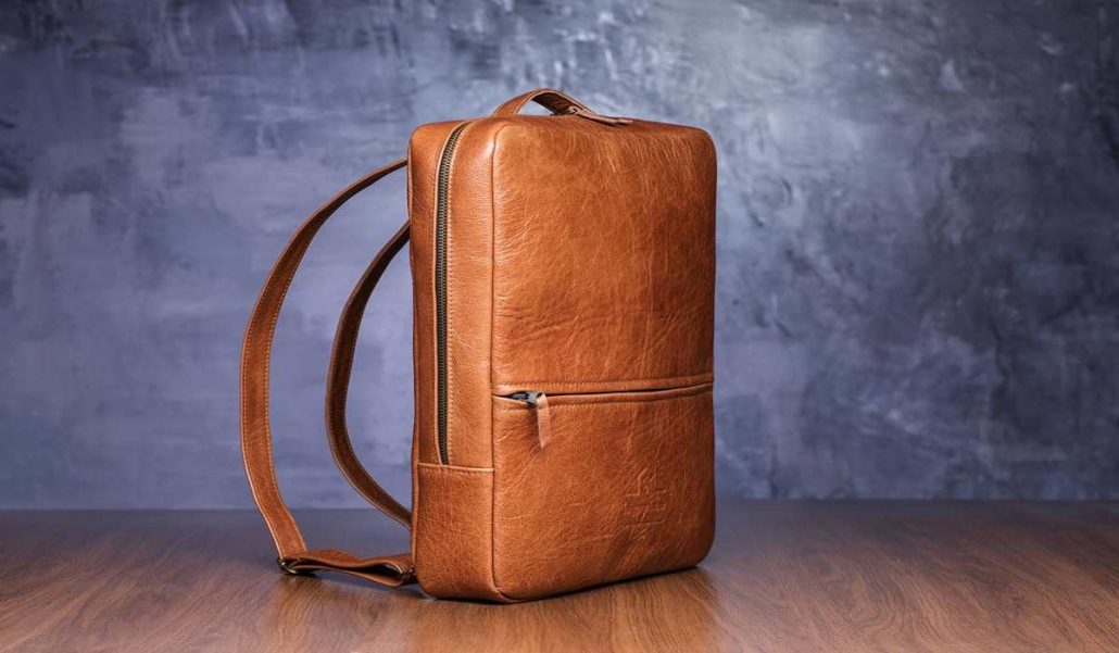  buy leather backpack laptop bag + great price 