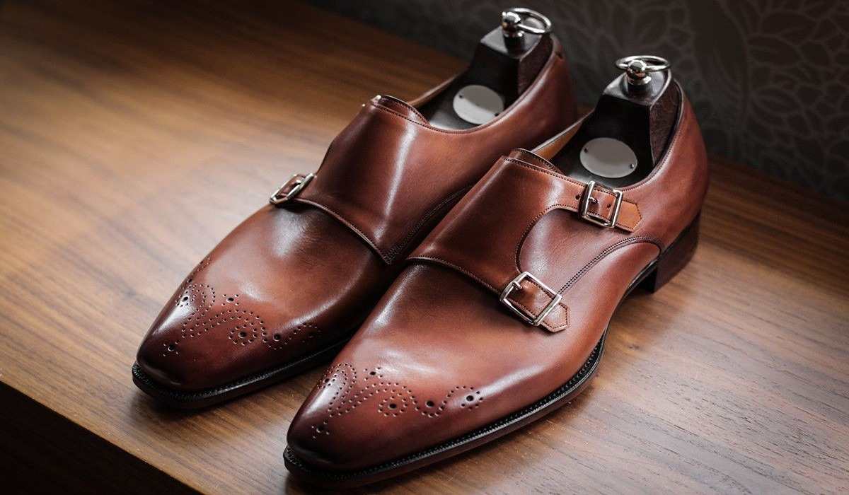  BuyLeather Monk Shoes Black + Best Price 