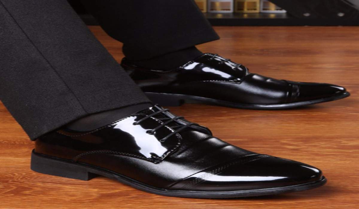  Black formal leather shoes + price 